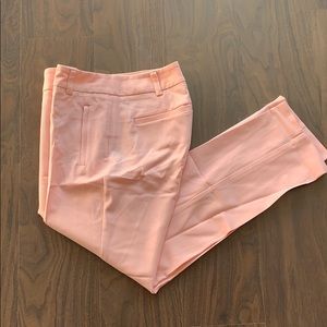 NY & Co Pink Cropped pleated Trousers